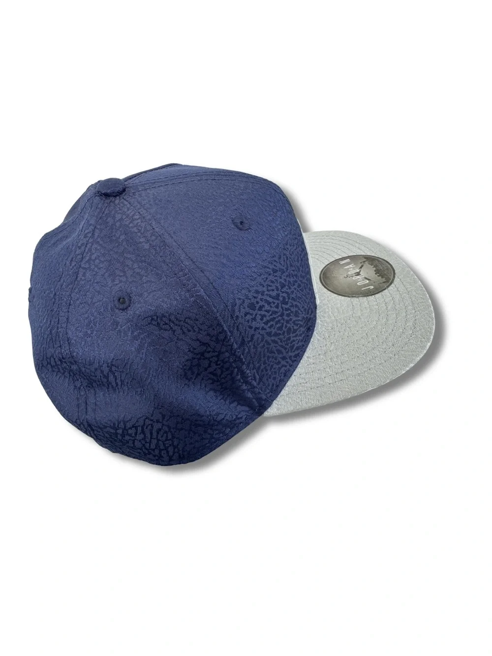 Nike Jordan Youth Snapback Hat Elephant Print Navy Gray Jumpman Adjustable Cap